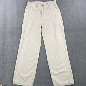 ALTAR'D STATE Women's Size 26‎ Cream Emory Pants Carpenter Dad Jeans